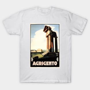 AGRIGENTO Valley of Temples Ruins Sicily Vintage Italy Travel T-Shirt